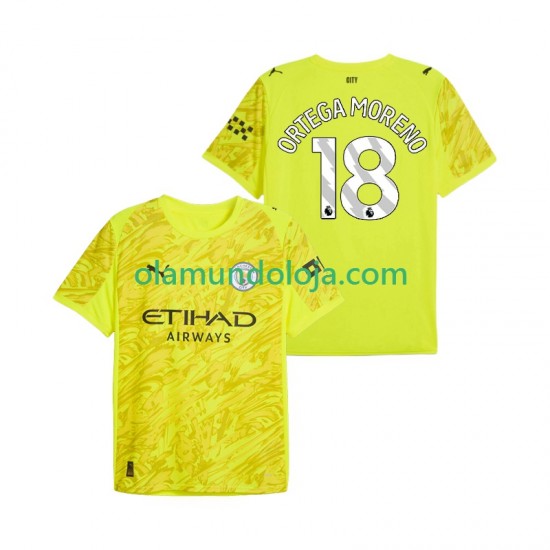 Camisola Manchester City ORTEGA MORENO 18 Guarda-redes Homem Equipamento Terceiro 2025-2026 Manga Curta